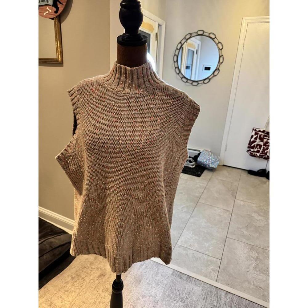 NWOT Anthropologie Sleeveless Multicolor Speckle Sweater Vest 2x
